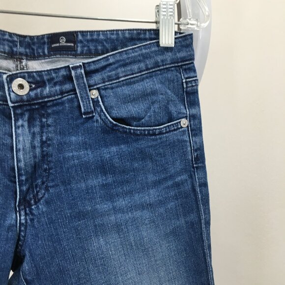 AG ADRIANO GOLDSCHMIED Medium Wash Cut Hem THE LEGGING Super Skinny Jeans - Picture 7 of 11